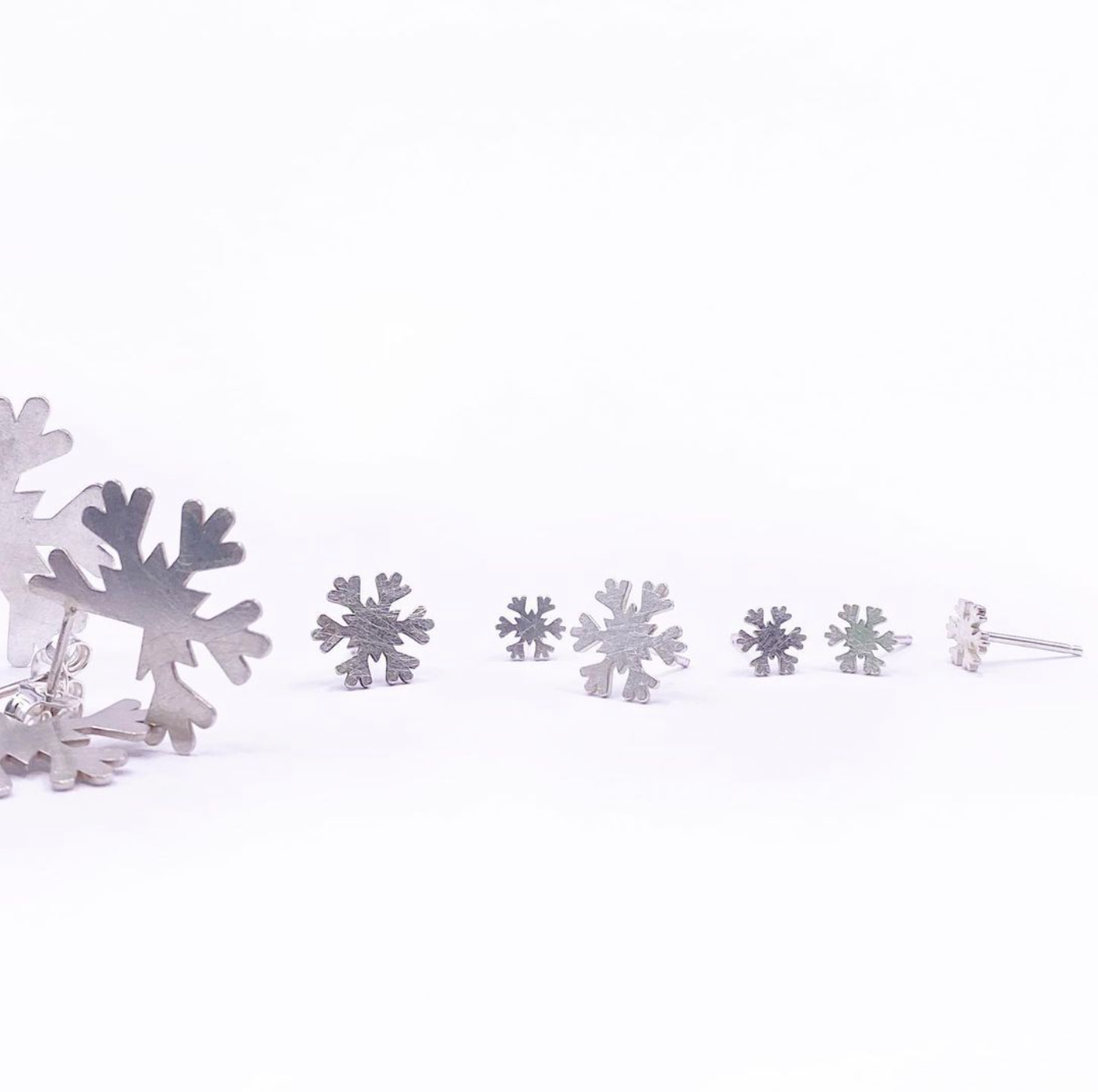 Pendientes COPO de nieve de botón