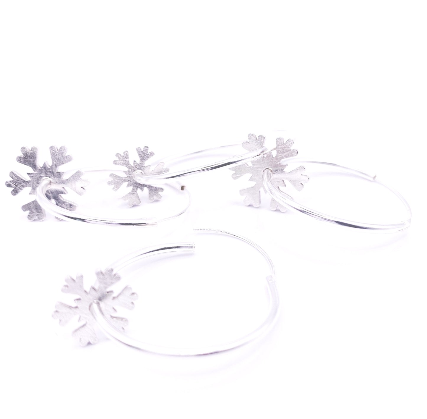Pendientes COPO de nieve aro