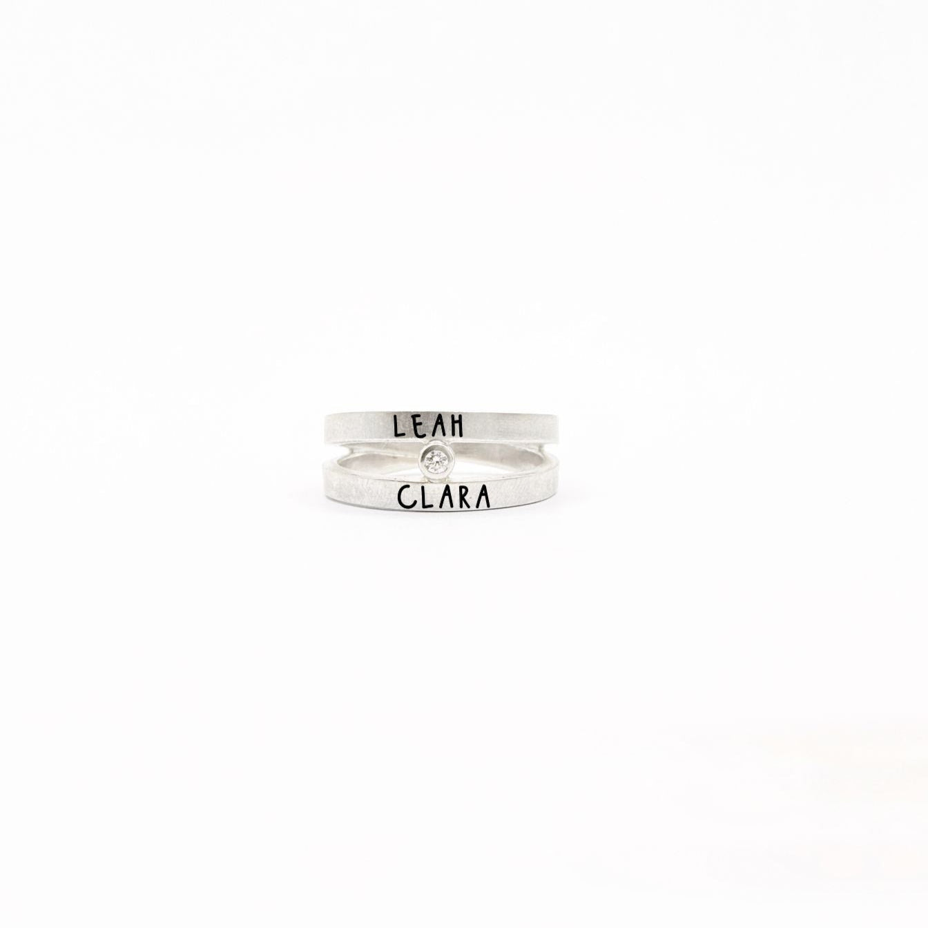 Anillo VINCLES ♡ diamante BLANCO