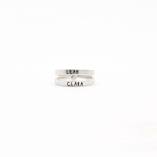 Anillo VINCLES ♡ diamante BLANCO