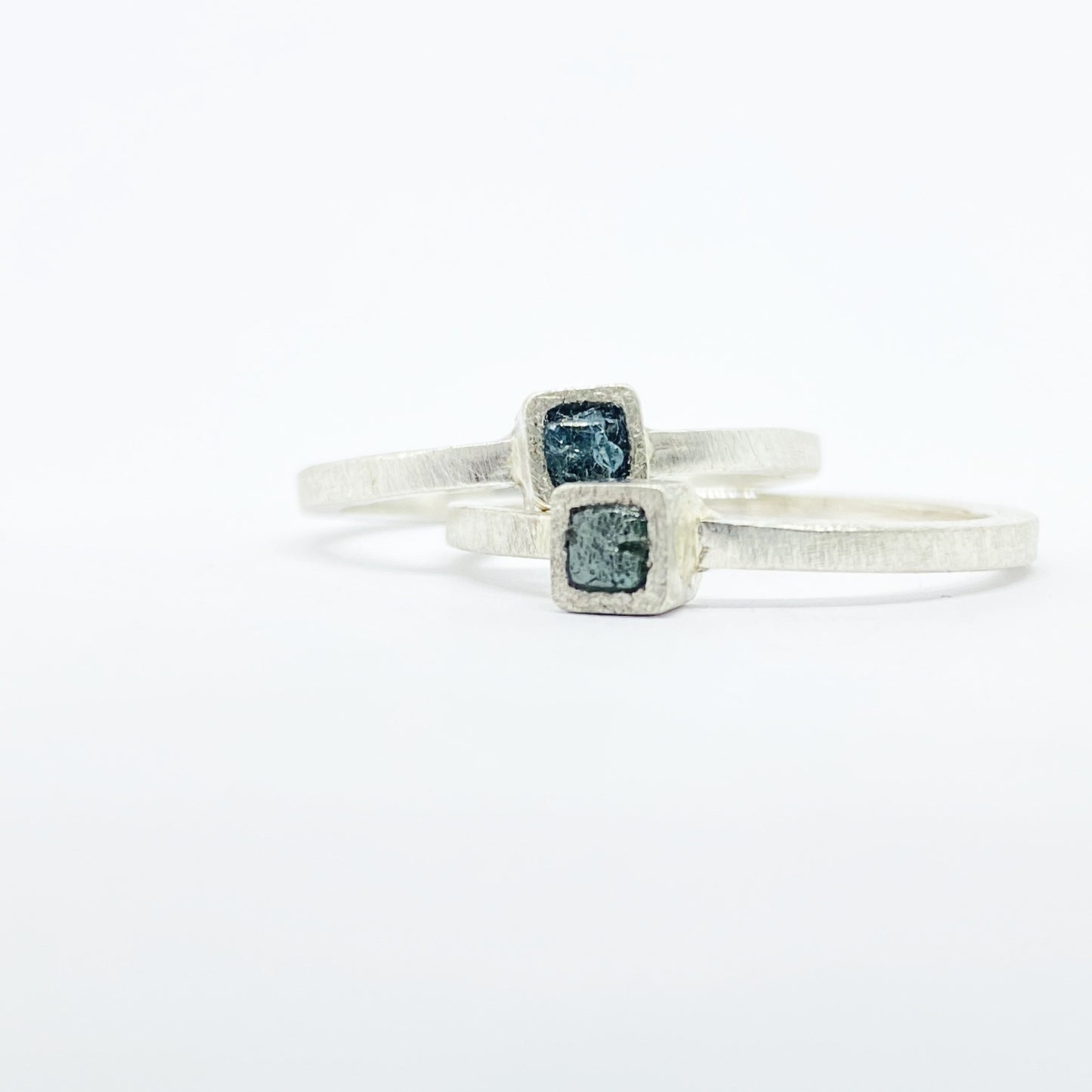 Anell DOT □ diamant en brut BLAU