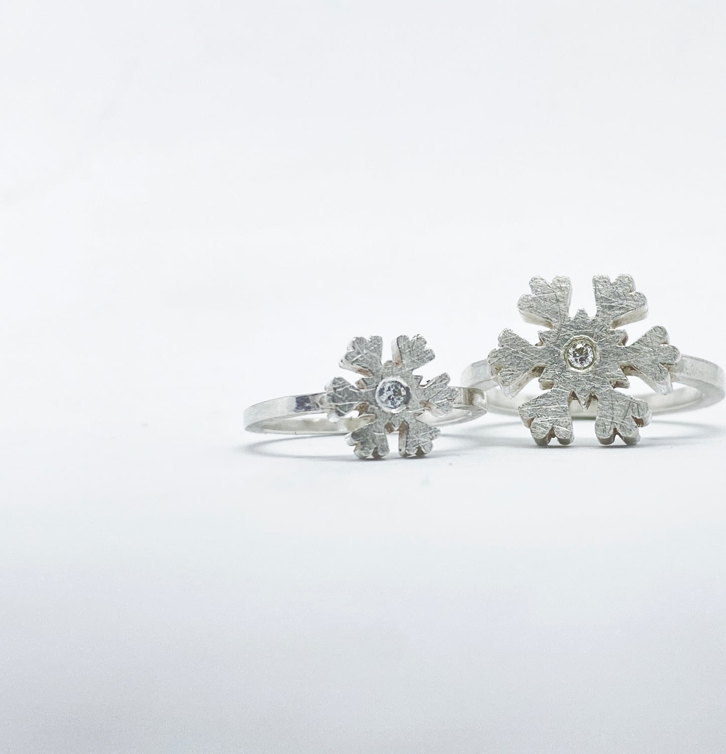 Anell FLOC PETIT ❄  amb DIAMANT
