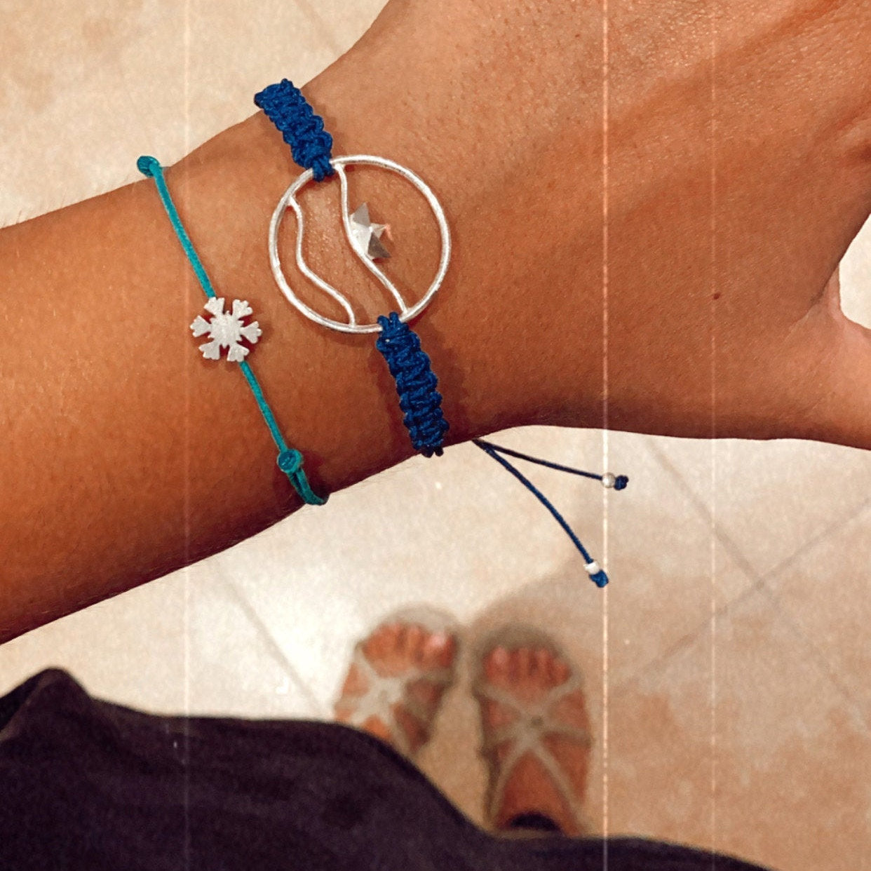 Pulsera MAR de plata